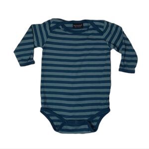 VINTAGE Marimekko blue striped long sleve one piece bodysuit top 12 month unisex